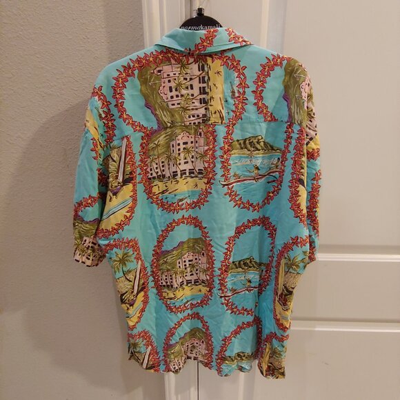 Ron Anderson Kahala Mens Hawaiian Surfing Shirt Size Large 100% Rayon - Picture 3 of 3